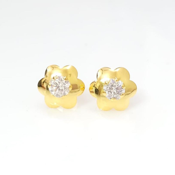 Yellow Gold Grand Design Earrings by 