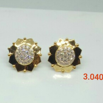 Gold Regal Design Earrings by 