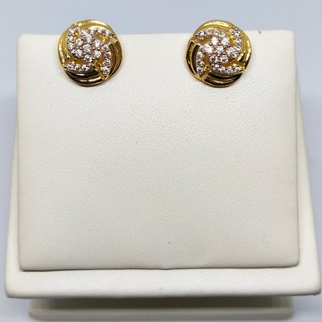 18Kt gold diamond earring dj-e003 by 