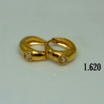 18K Gold Daily Wear Modern Earrings by 