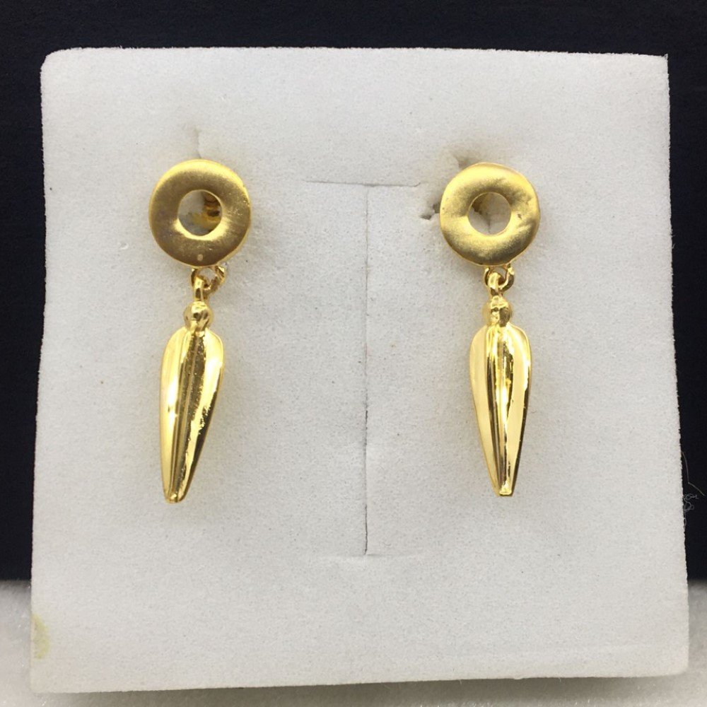 Yellow Gold Unique Design Earrings