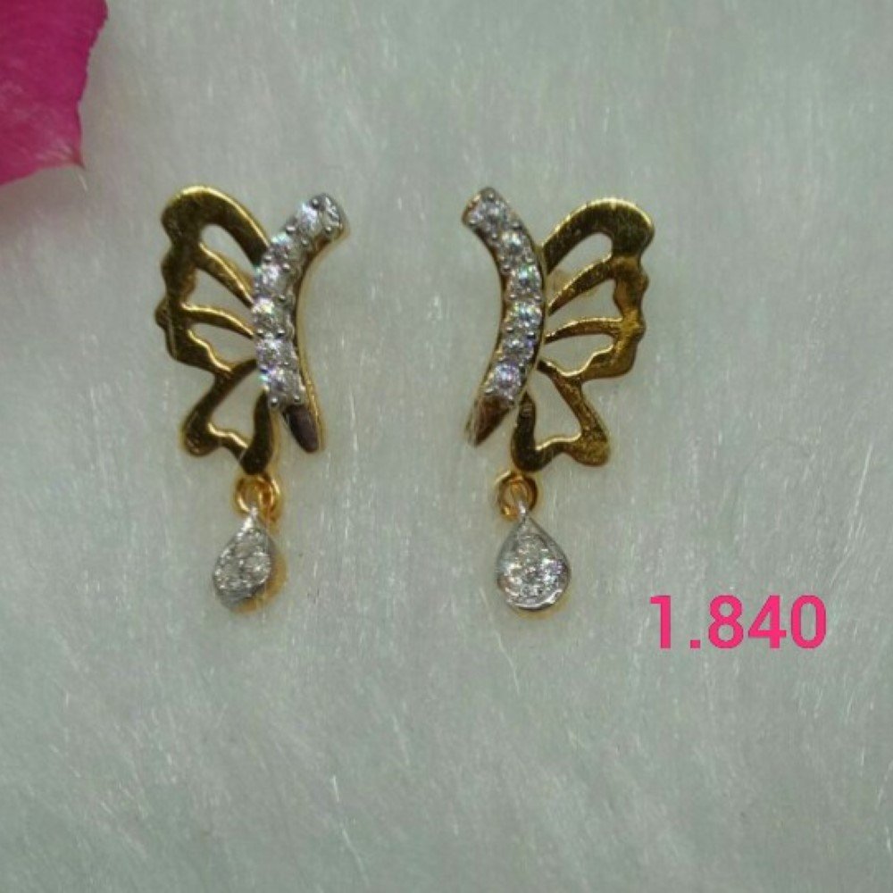 Gold Unique Work Wear Earrings