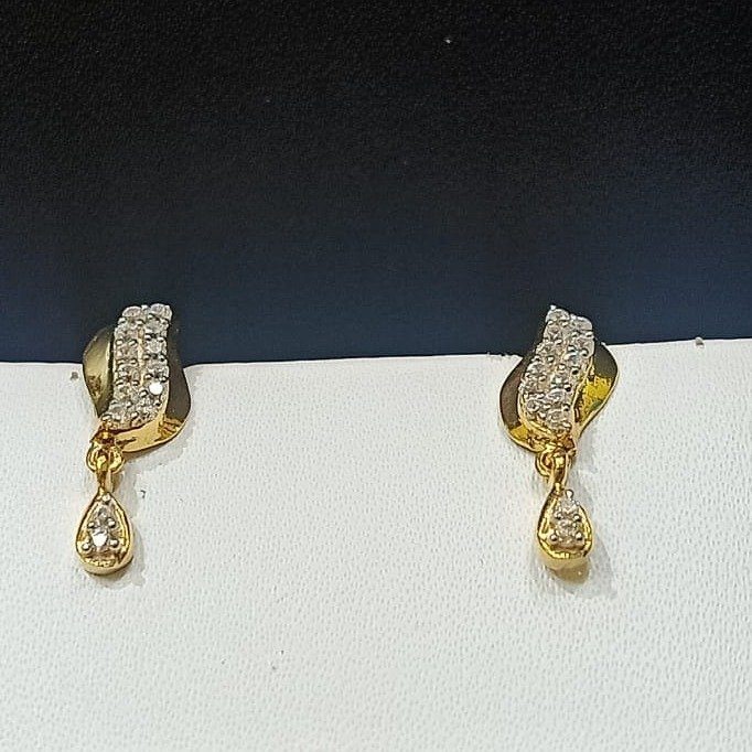 18CT Trendy Design Gold Hallmark Earring 